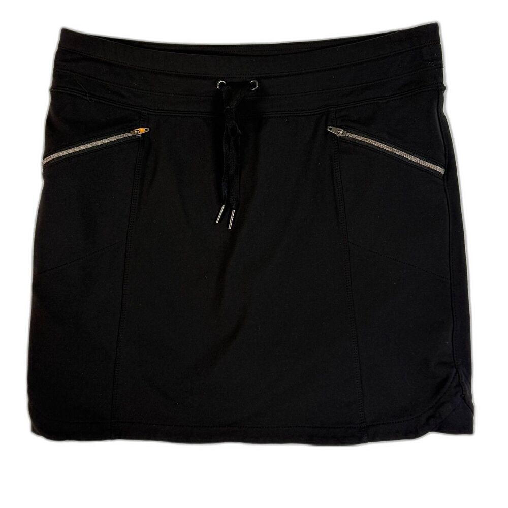 Athleta | Black Skort Microfiber Shorts Mini Skirt | Sz ST